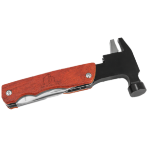 6 3/4" Hammer Multi-Tool with Wood Handle/Pouch